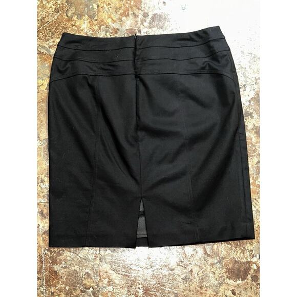 INC International Concepts Womens Classic Black Pencil Skirt Size 14 - Picture 2 of 7